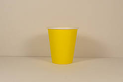 Стакан паперовий 175 мл (50 шт/уп.) Жовтий кр 70