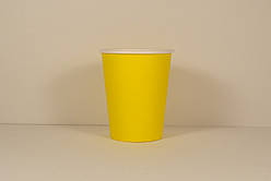 Стакан паперовий 250 мл (50 шт/уп.) Жовтий кр 76
