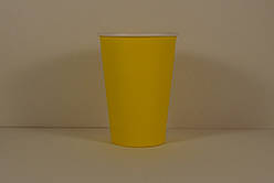 Стакан паперовий 340 мл (50 шт/уп.) Жовтий кр79