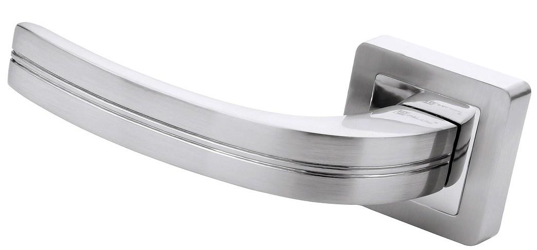 PALADII ручка розет алюміній квадратна AL ЖОРЖЕТТА SN/CP сатен/хром, фото 1