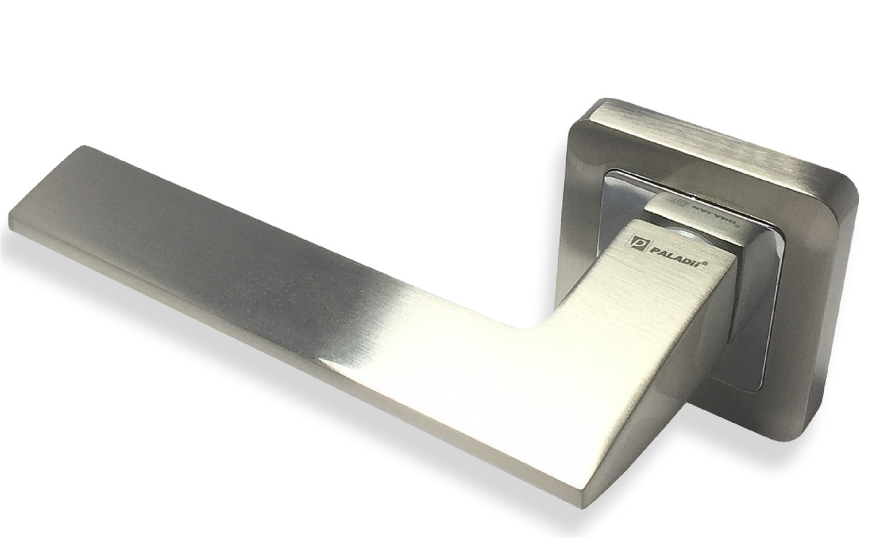 PALADII ручка розет алюміній квадратна AL МАРГО SN/CP сатен/хром, фото 1