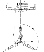 Хрестовина бака для пральної машини Samsung DC97-15971A EBI COD.740, фото 4