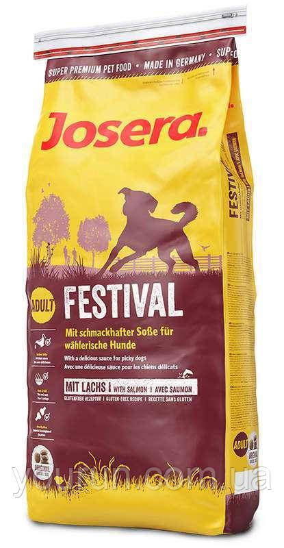 Josera (Йозера) Festival - Корм для привередливых собак (лосось, рис) 15 кг - фото 1 - id-p106447094