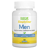 Витамины для мужчин Super Nutrition SimplyOne Men's Multivitamin + Supporting Herbs 90 таб.