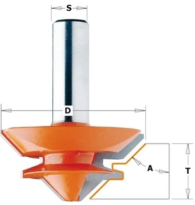 Фреза для кутових з’єднань HM D=70 I=31,7 A=45 S=12 T=15-28,5 (955.503.11), CMT