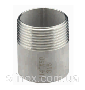 Різьба 1/2 ( Ду15) нержавійка приварна, фітинг нарізний із нержавіючої сталі AISI 304