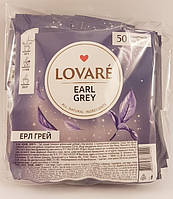 Чай у пакетиках чорний із бергамотом Ловаре Lovare Earl Grey 50 шт по 2 г у конверті