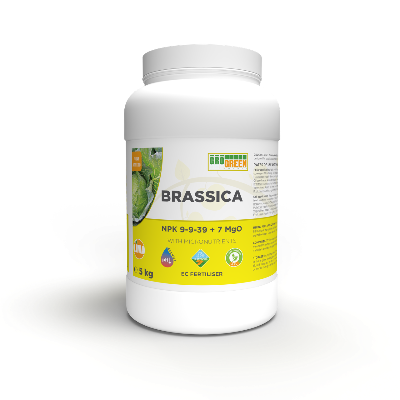 Грогрин Гель 9-9-39 7MgO+TE 5 кг BRASSICA (GroGreen), фото 1