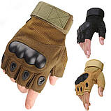 Тактичні рукавички без пальців для самооборони та самозахист "Tactical Combat Gloves-2", фото 7