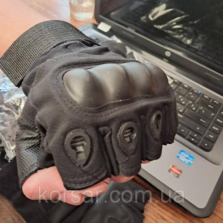 Тактические перчатки без пальцев для самообороны и самозащиты "Tactical Combat Gloves-2" - фото 8 - id-p1824298683