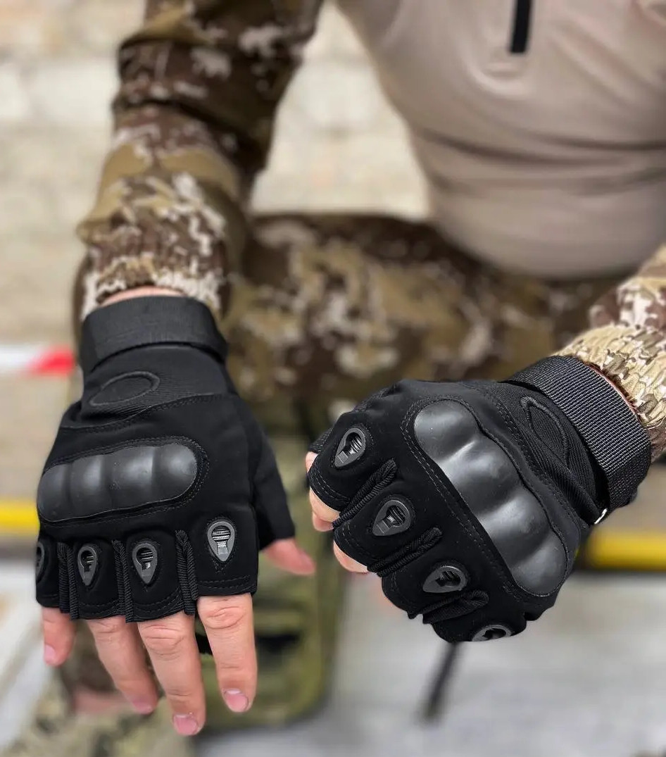 Тактичні рукавички без пальців для самооборони та самозахист "Tactical Combat Gloves-2"