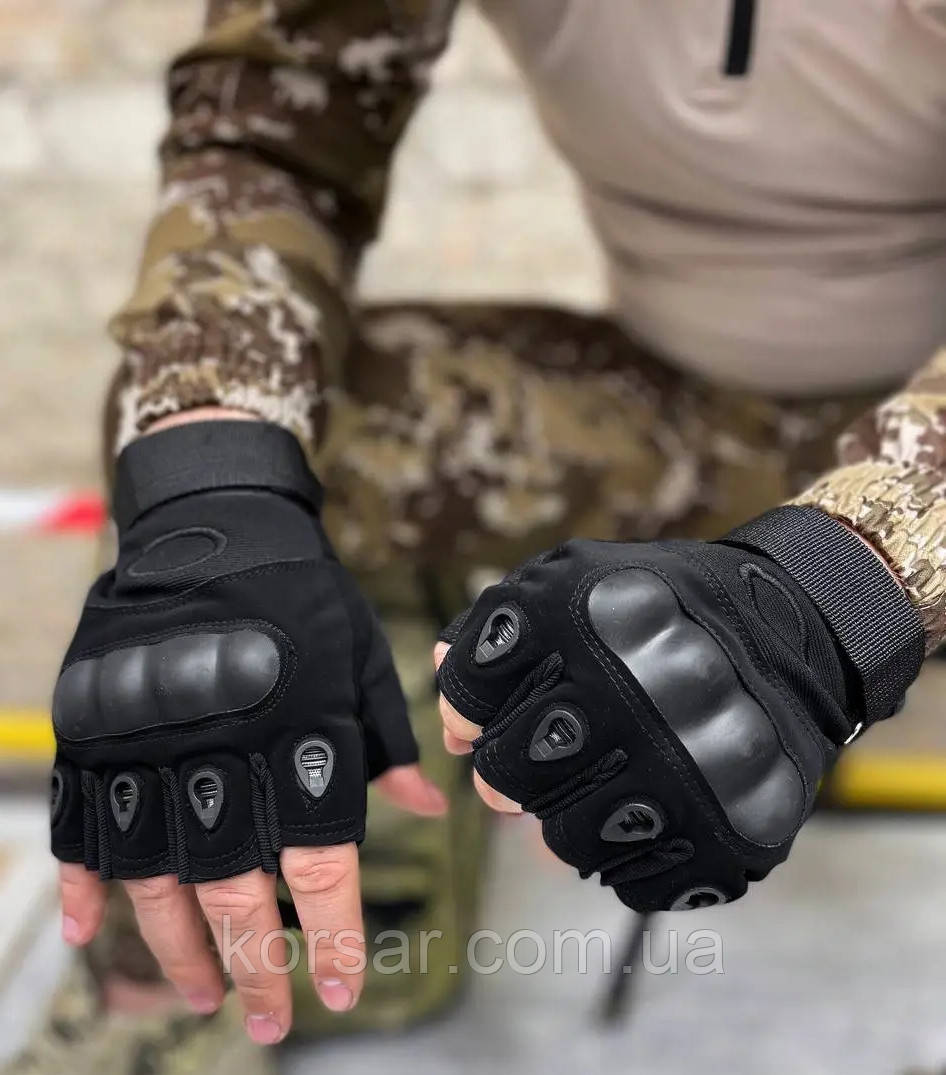 Тактические перчатки без пальцев для самообороны и самозащиты "Tactical Combat Gloves-2" - фото 1 - id-p1824298683