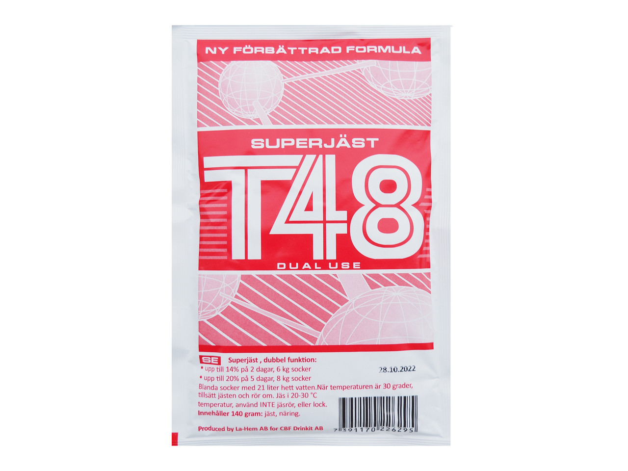 Сухі турбо дріжджі Superjast t-48