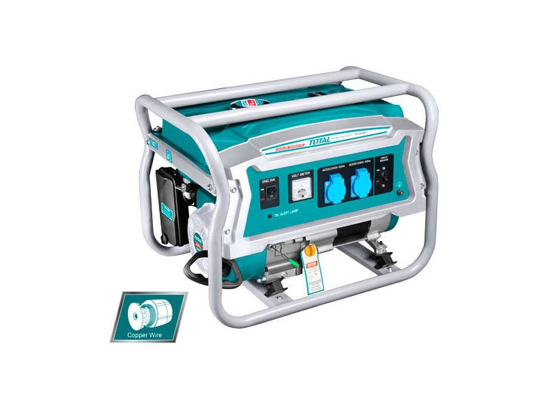 Бензиновий генератор Total TP135006, потужність 2.8 / 3.5 кВт, генератор бензиновий 2,8 кВт, бензогенератор