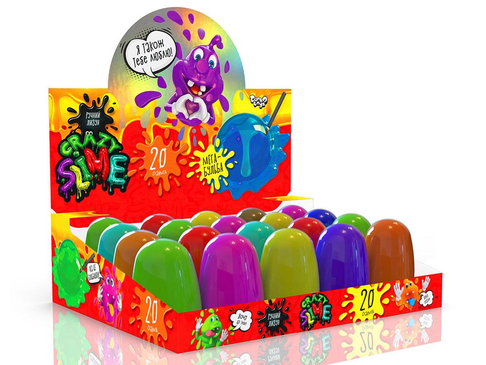 Лізун "Crazy Slime", асортимент DANKO TOYS (SLM-06-01U)