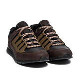Осінні весняні чоловічі шкіряні кросівки коричневі повсякденні з натуральної шкіри *С31 ч/кор*, фото 2