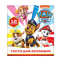 Тесто для лепки Набор из 12 цветов по 15 г ТМ "PAW Patrol" (белый)