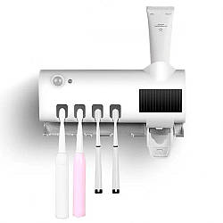 Автоматичний диспенсер для зубної пасти Brush Sterilizer / Тримач для зубних щіток з дезінфекцією