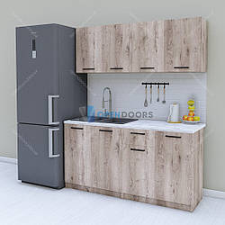 Модульна сучасна кухня 1.6 м, невеликий кухонний гарнітур на дачу 160 см Opendoors
