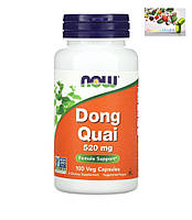 Женское здоровье, NOW Foods,Dong Quai, дягиль натуральный, 520 мг, 100 вегетарианских капсул