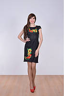 Жіноча темно-синя сукня з вишивкою Україна УкраїнаТД S-М розміри