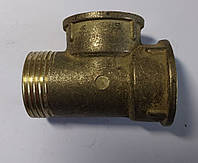 Трійник 1в х 1в х 1з латунний