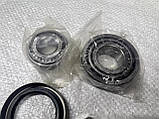 Ремкомплект маточини передньої ваз 2101 2102 2103 2104 2105 2106 2107 (підшипники 7804+7805+сальник+2гайки), фото 5