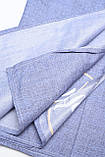Комплект постільної білизни синього кольору євро 152319L, фото 3