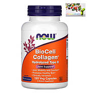 Коллаген 2 типа, NOW Foods, BioCell Collagen, гидролизованный тип 2, 120 растительных капсул