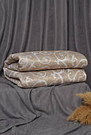 Одеяло силиконовое полуторное демисезонное коричневого цвета 154875L