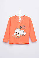 Кофта пижамная детская оранжевого цвета с рисунком 154487L