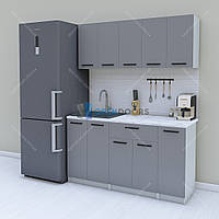 Бюджетная модульная кухня 1.5 м, готовый кухонный гарнитур 150 см Opendoors
