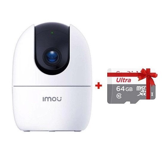 4МР Поворотна IP-камера з Wi-Fi IMOU IPC-A42P-D (з Мікрофоном) + Флешка 64Gb у Подарунок!