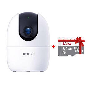 4МР Поворотна IP-камера з Wi-Fi IMOU IPC-A42P-D (з Мікрофоном) + Флешка 64Gb у Подарунок!, фото 2
