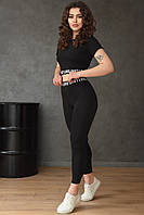 Фитнес костюм женский черного цвета 154791L