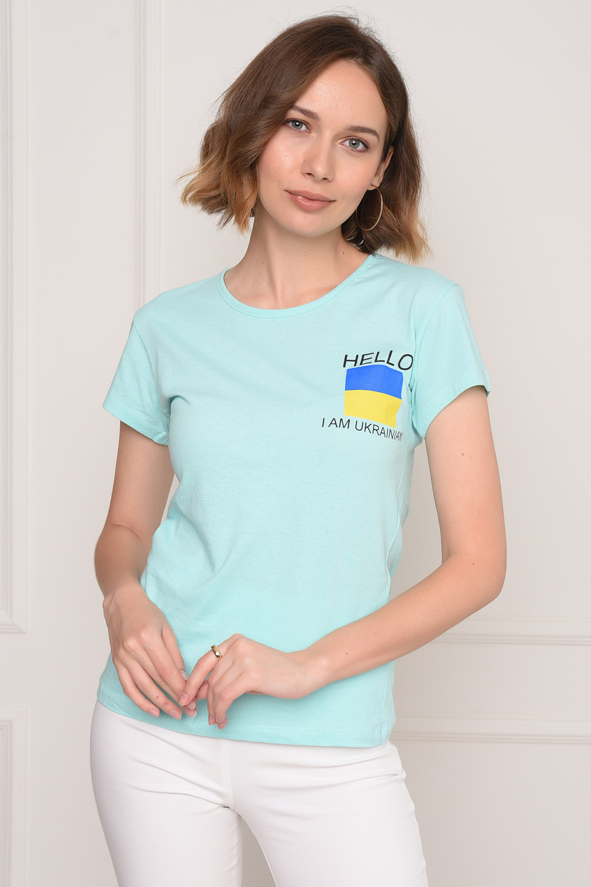 Футболка жіноча м'ятна 146041L