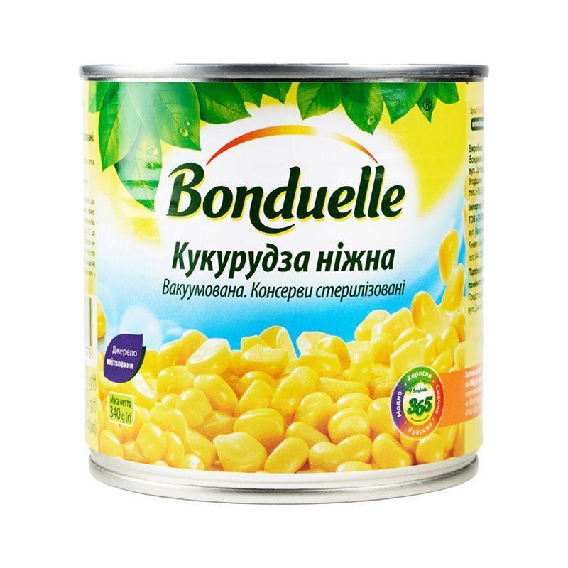 Кукурудза цукрова 340г ніжна ж/б "Bonduelle" Польща (1/12)