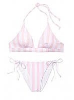 Купальник Victoria’s Secret Essential Halter Bikini Pink Stripes S+S