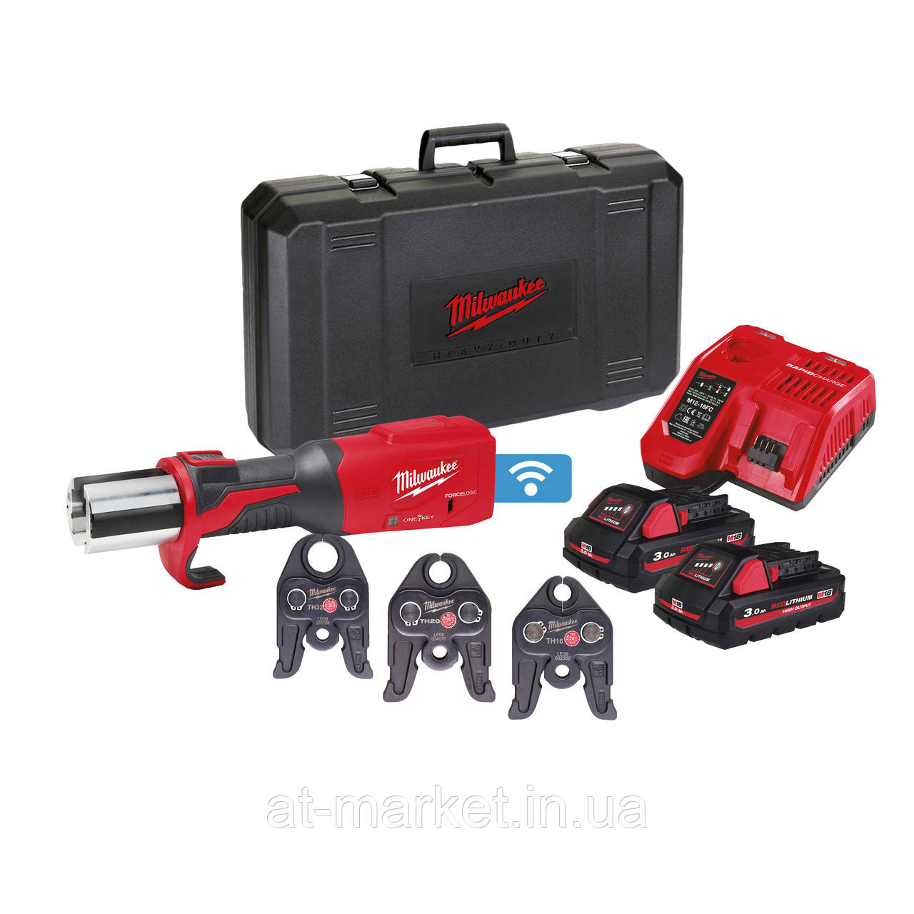 Ак. інструмент для обтискання труб M18 ONEBLHPT-302C TH-SET