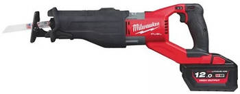 Пила шабельна акумуляторна MILWAUKEE, M18 FSX-121C (+ заряд.пристрій, 1 акум.Х 12Аг, кейс)