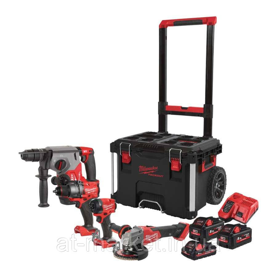 Набір акумуляторних інструментів Milwaukee M18FPP4E-555T, 4933492530