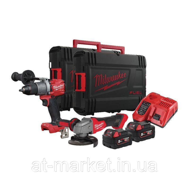 Набір акумуляторних інструментів Milwaukee M18FPP2AB2-502X M18 FUEL POWER PACK IN2, 4933479540