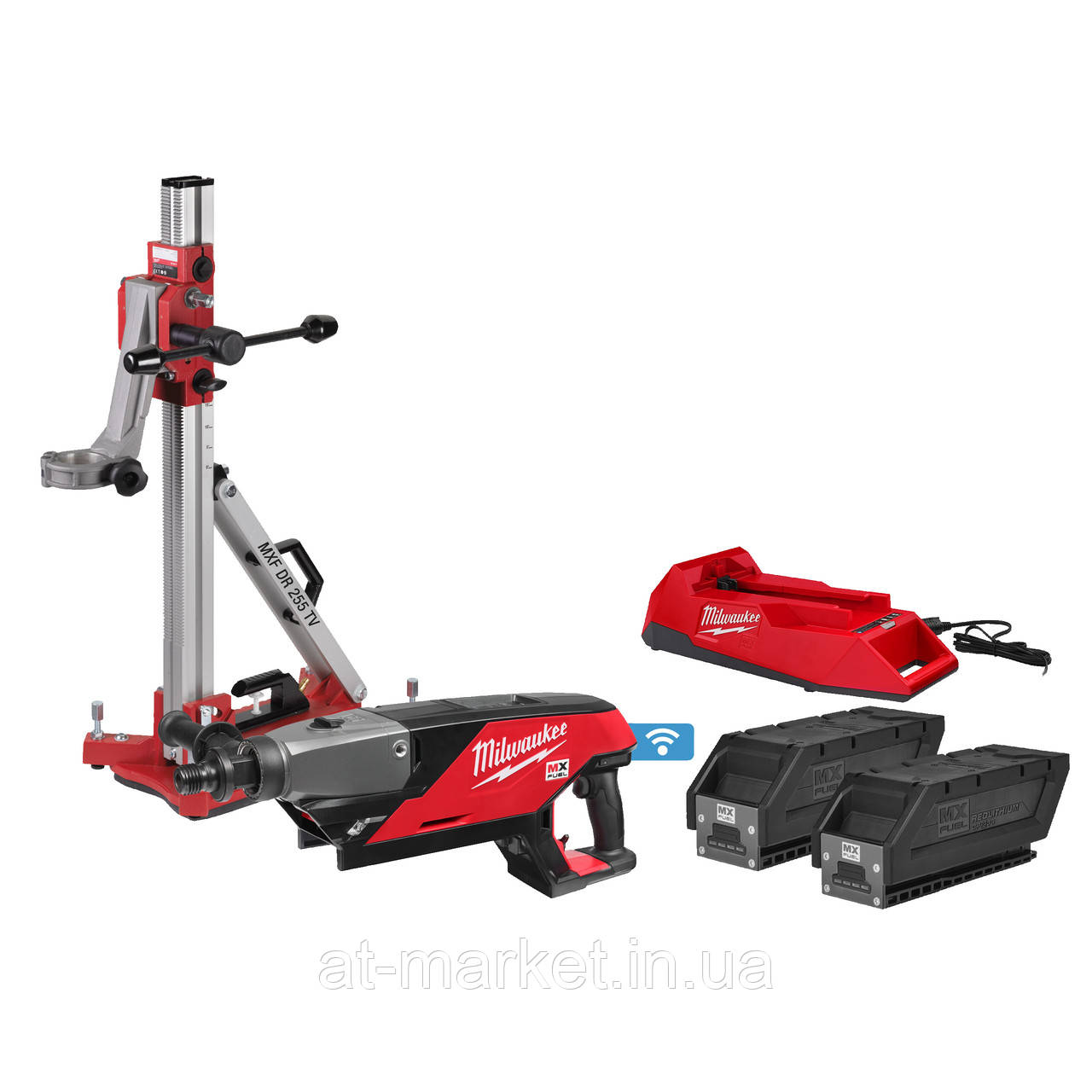 Дриль акумуляторна для алмазного свердління MILWAUKEE, MX DCD150-302CKIT (+станина,ЗП,2Х3Аг,кейс)