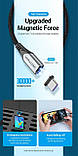 Кабель Vention Магнітний зарядний кабель 5A без конектора Швидка зарядка 1 м Чорний CQTHF, фото 4