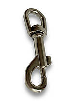 Карабін для повідця собаки нікелевий №18, довжина 85 мм, фото 5