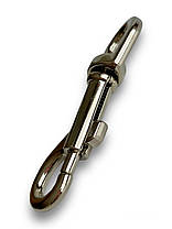 Карабін для повідця собаки нікелевий №18, довжина 85 мм, фото 4