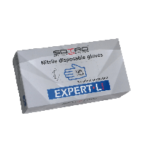 Перчатки нитриловые одноразовые L EXPERT Blue SOTRO