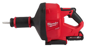 Машина прочистна акумуляторна MILWAUKEE, M18 FDCPF10-201C, трос 10м (+зар.пр.,1акум.Х2Аг, відро)