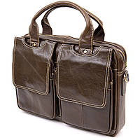 Деловая сумка Vintage 20443 Коричневая стильная сумка для мужчин