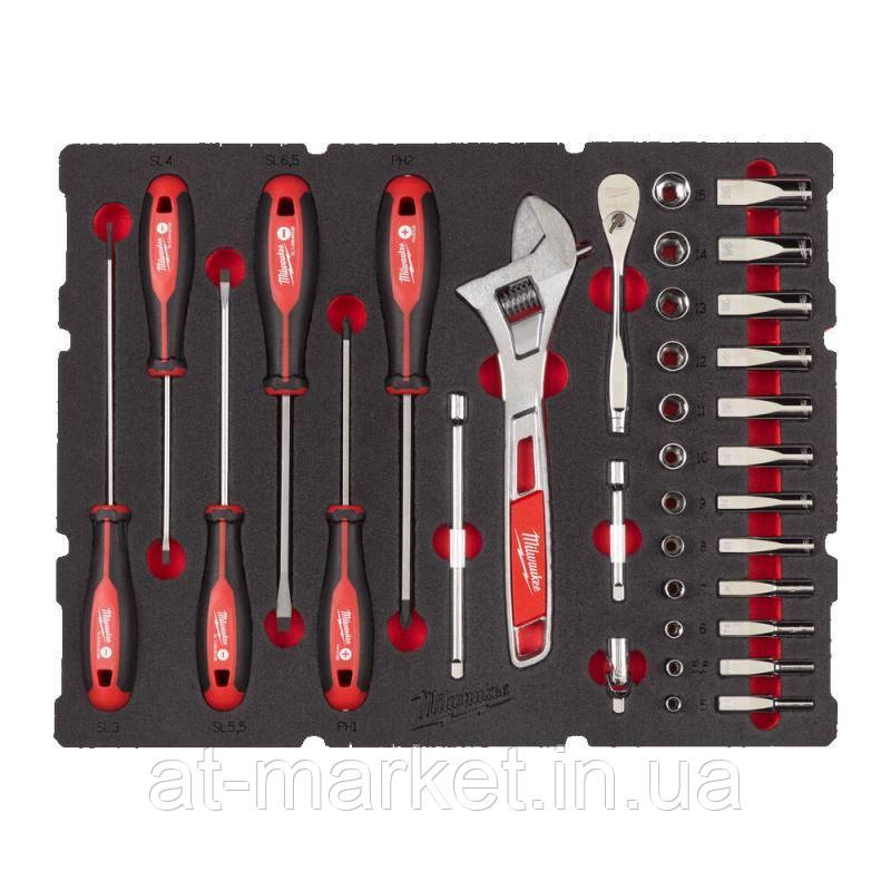 Ложемент для ящика з висувними відсіками PACKOUT з головками 1/4" (35 передм.)
